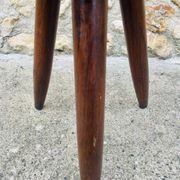 Vintage "Berger" stool, tall, in ash, Charlotte Perriand, 1950s