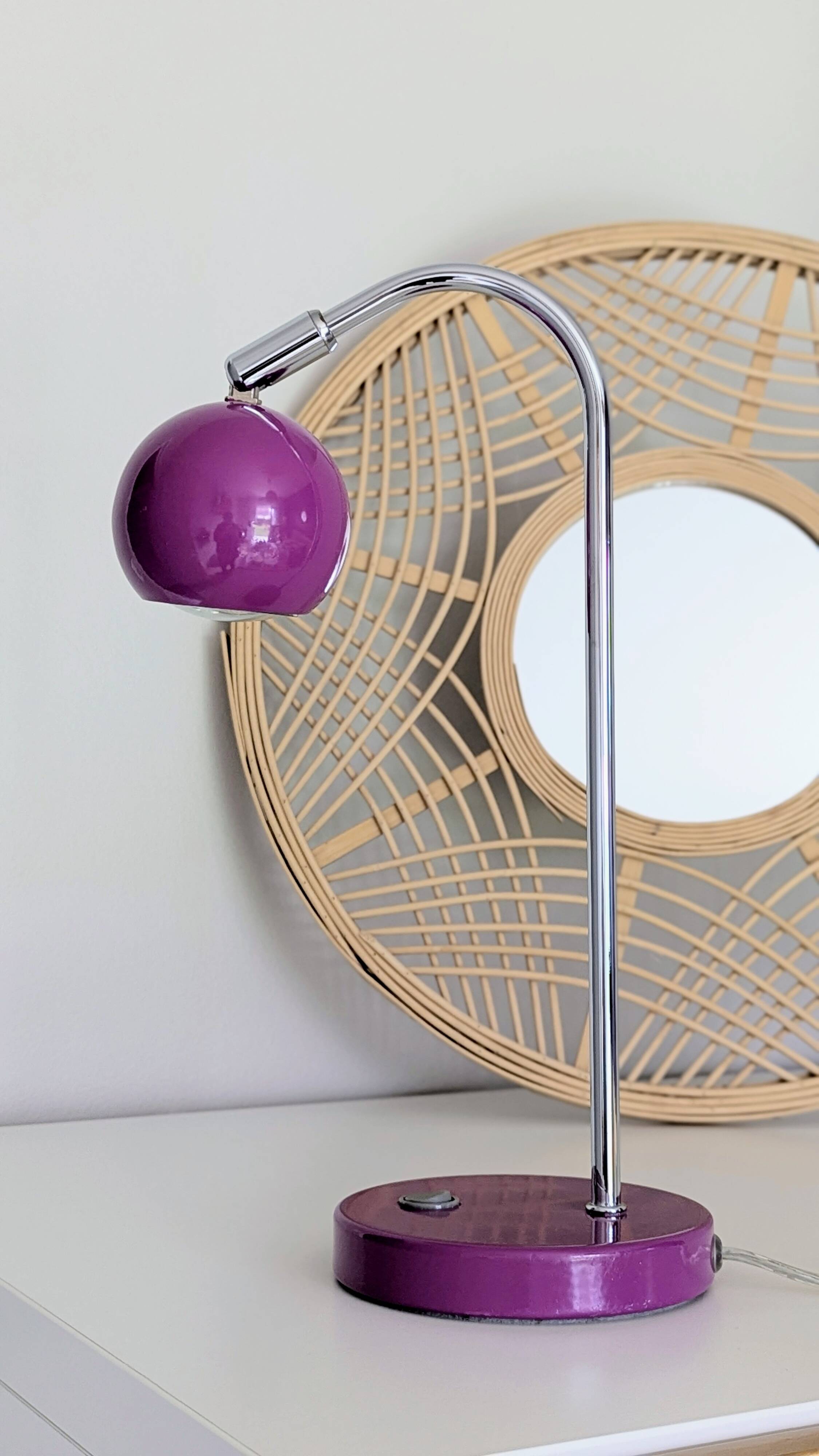 Purple eyeball lamp (L-0196)