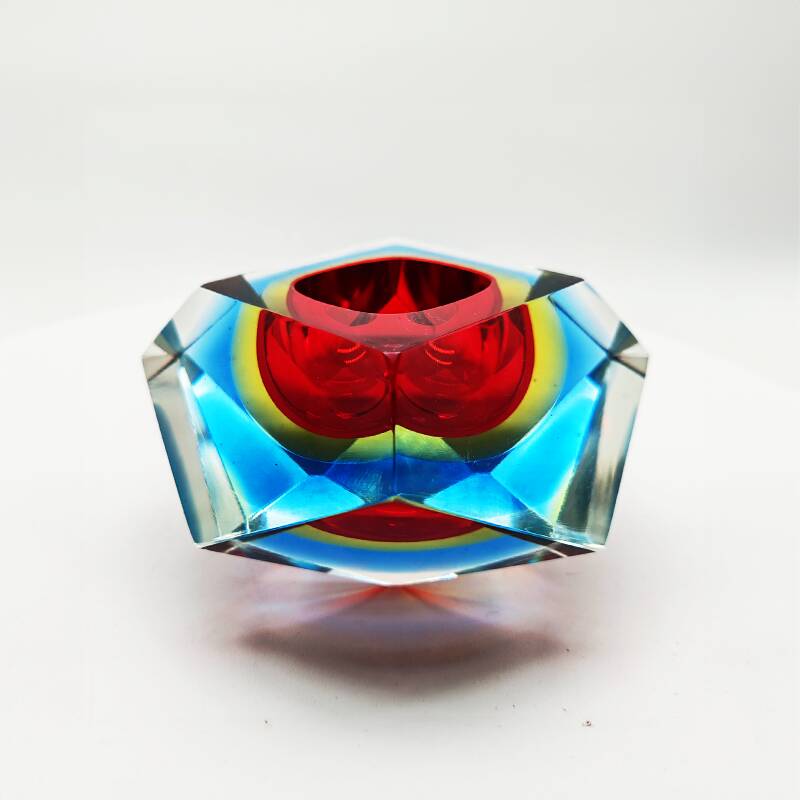 1960s  Ashtray or Catch-all in Murano Glass by Flavio Poli for Seguso.