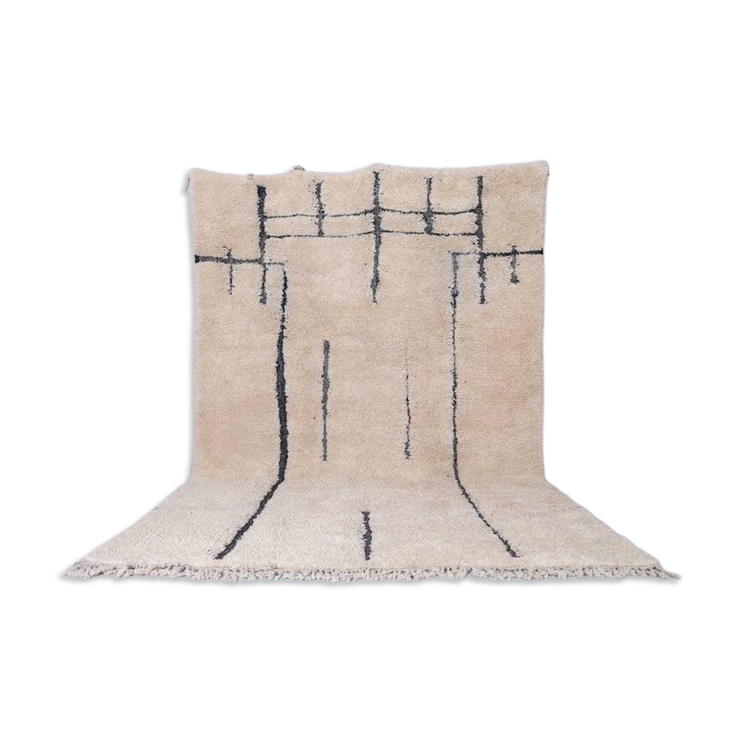 Tapis en laine taille 2/2 m