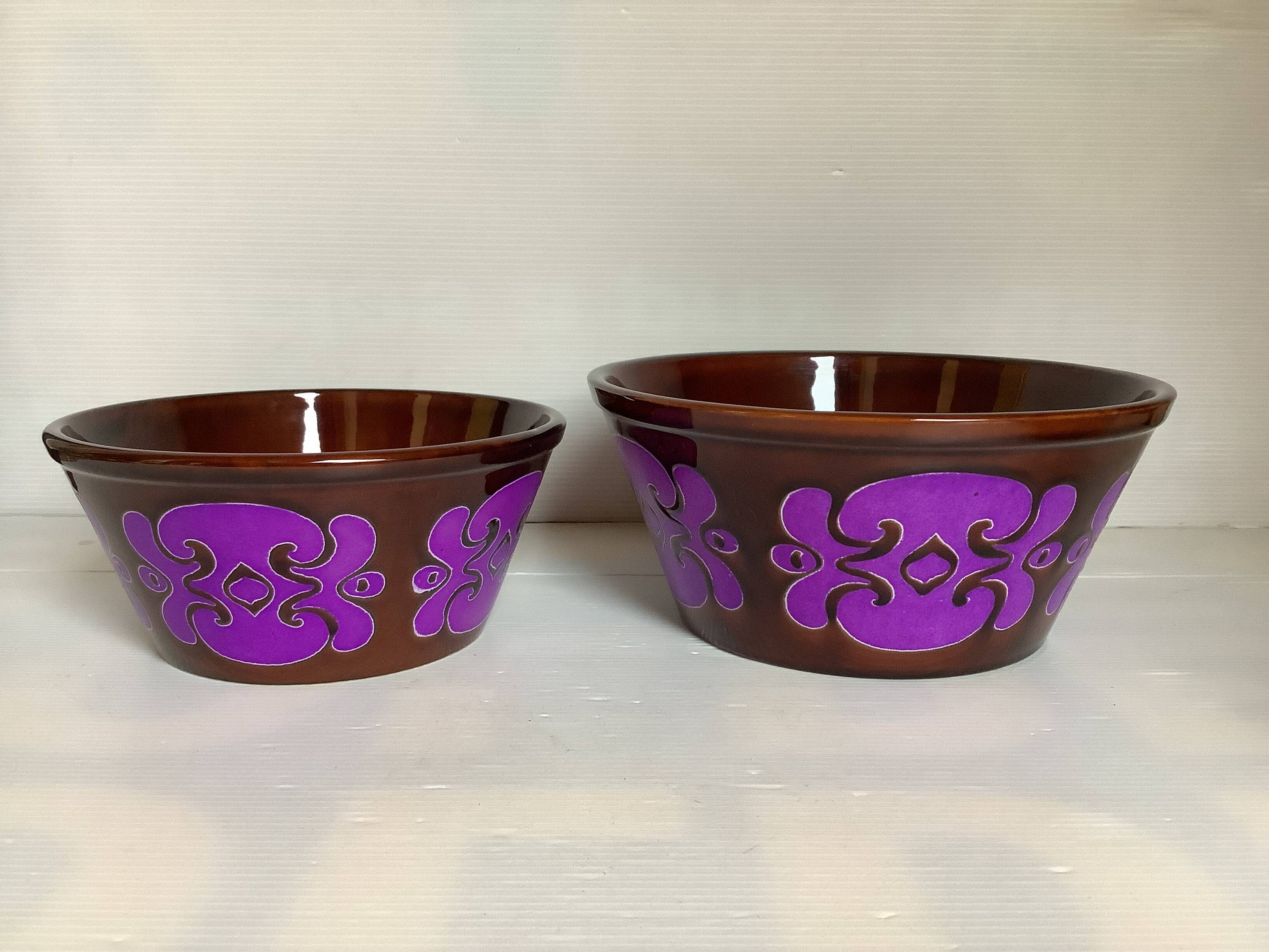 Four Schramberg Germany salad bowls