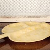 Vintage bamboo leaf tray