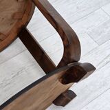 1950s, Danish artdeco coffee table, oak wood.