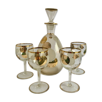 Carafe and four glasses, 1970s