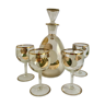 Carafe and four glasses, 1970s