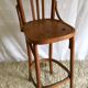 Curved wooden countertop chair - mid. 20th
