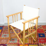 Vintage italian directors folding chair from calligaris