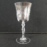 Crystal wine glass