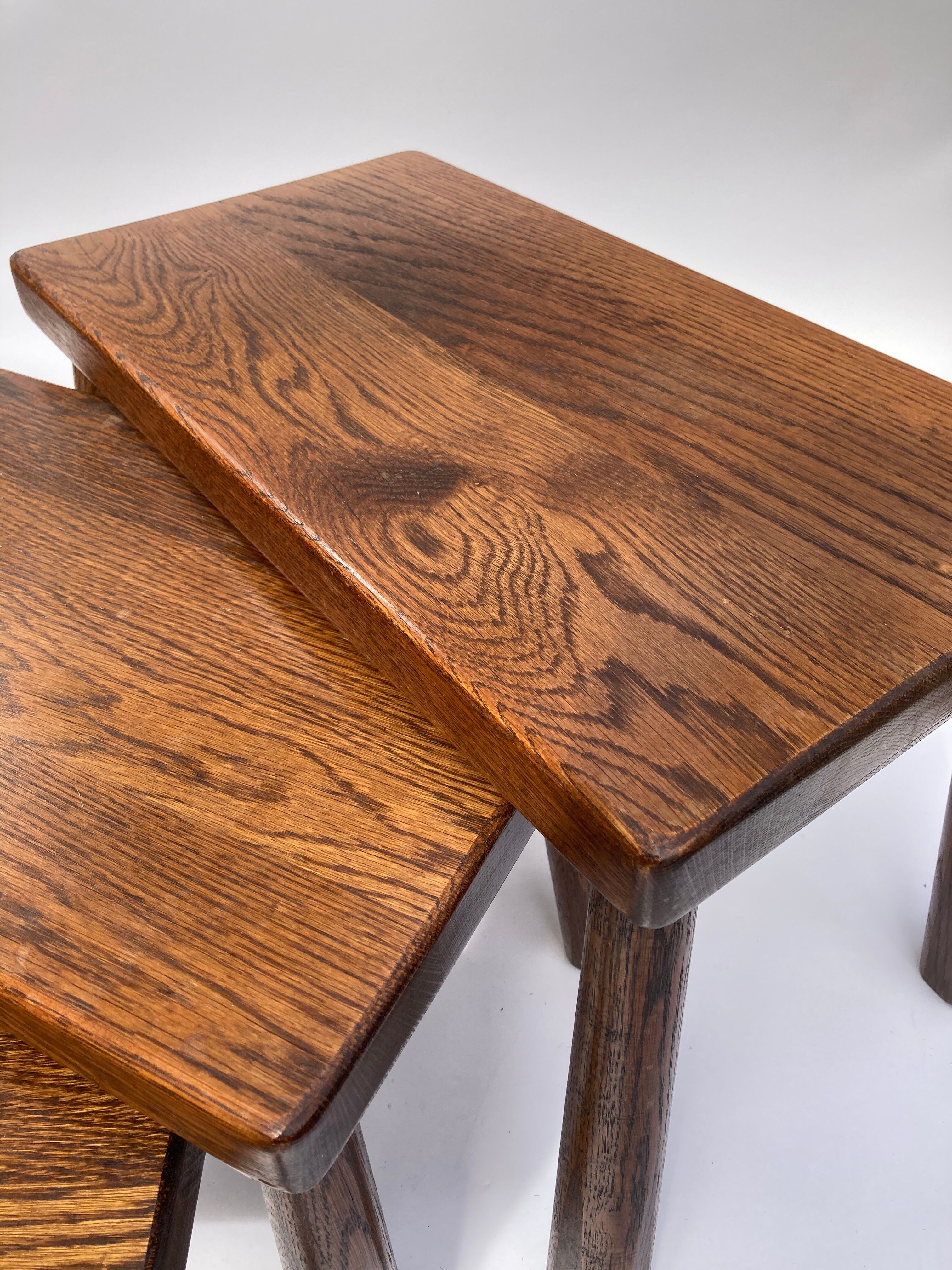 Dutch brutalist nesting tables 1970s