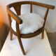 Child's armchair in curved wood circa 1950