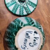 Vallauris ceramic covered pot signed Charles Voltz