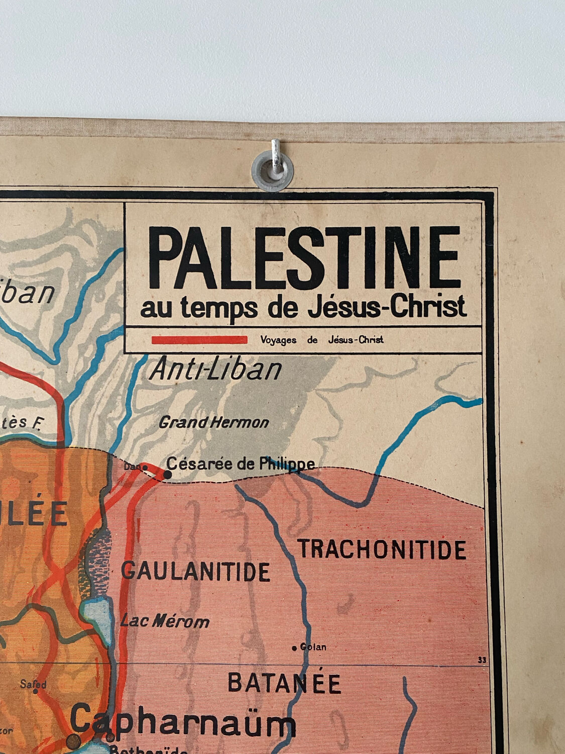 School map Vidal-Lablache No. 23 Palestine COLLECTOR