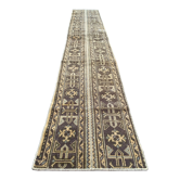 Tapis runner turc, 313x55 cm laine vintage tribal
