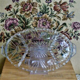Compartmentalized aperitif tray in art deco style
