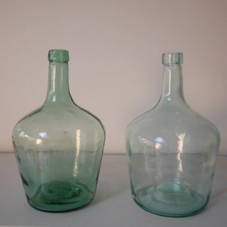 Lot 2 green lady-jeanne 2L