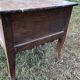 Antique Louis XV paneled table with 3 front drawers in solid cherry wood