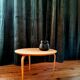 Table d'appoint « Annika » de Bruno Mathsson, en bouleau, style scandinave moderne, datée de 1974