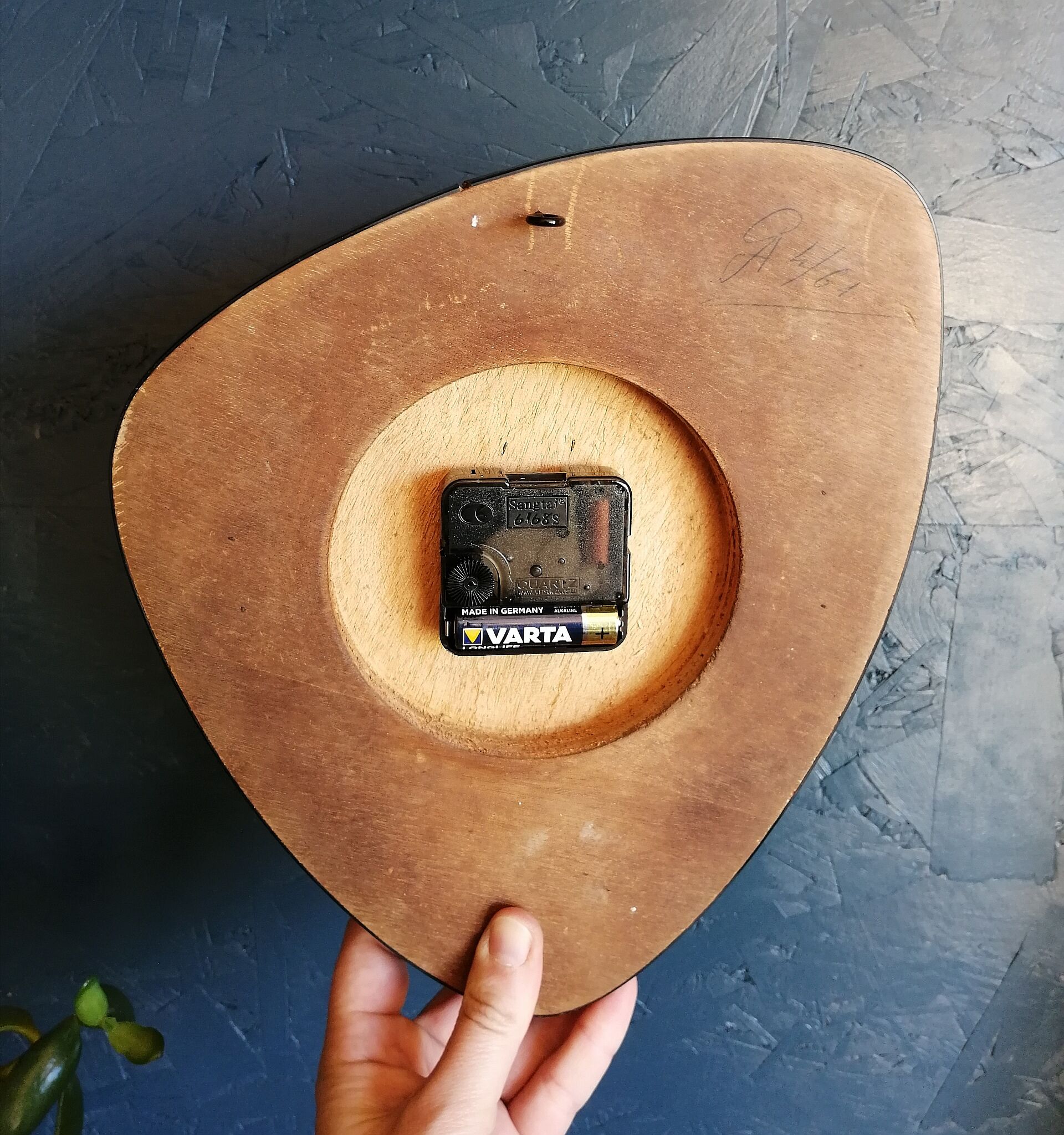 Vintage clock, "Yellow Bayard" wall clock