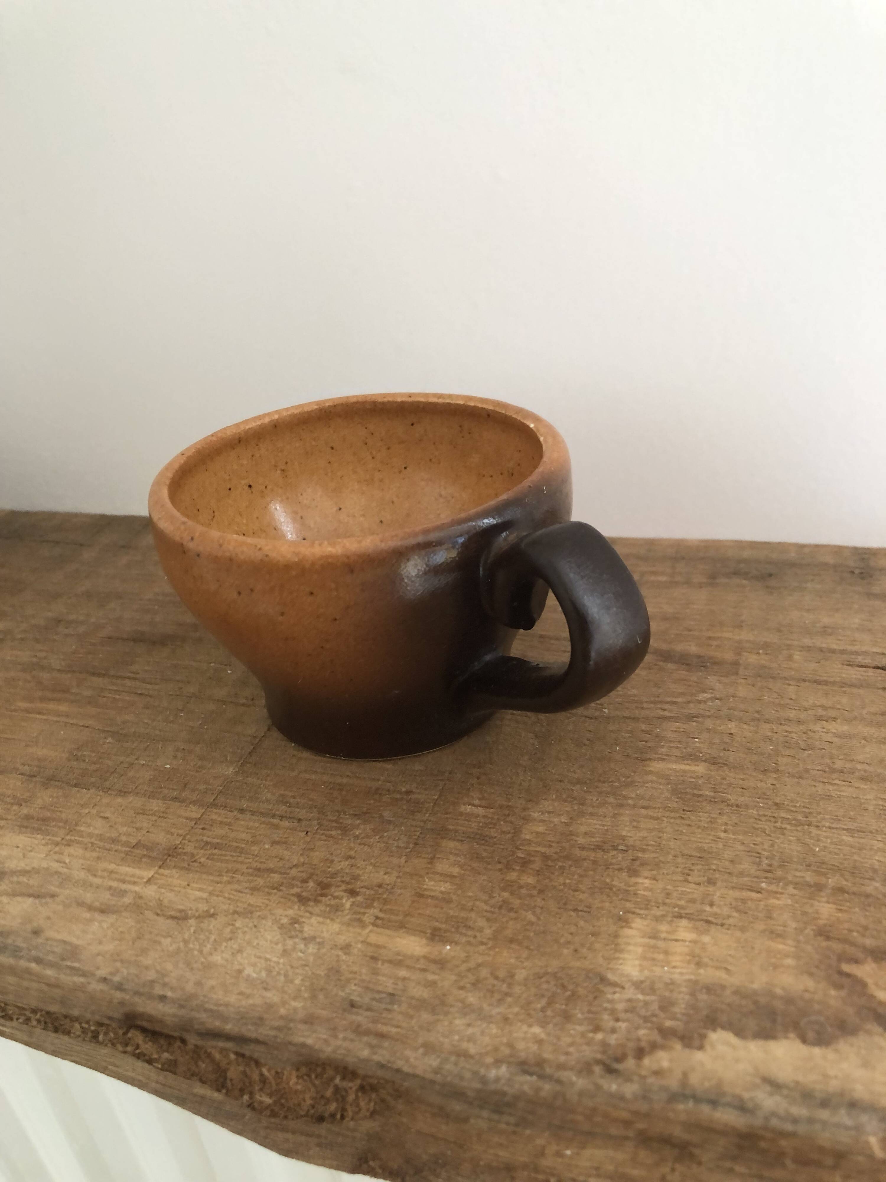 Tasse et soucoupe grès céramique