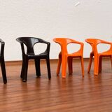 300 Monobloc Decorative Chairs Small by Henry Massonnet for Stamp, France, 1970s, Set of 5