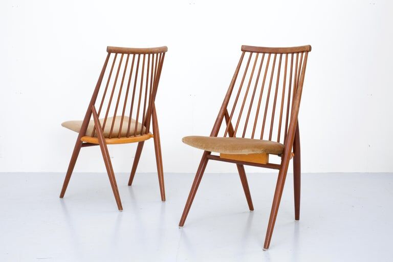 Set de 4 chaises ''Flamingo'' par Thea Leonard pour Nassjo Stolefrabrik, Suède, 1960