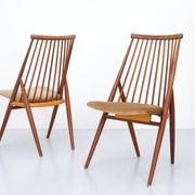 Set de 4 chaises ''Flamingo'' par Thea Leonard pour Nassjo Stolefrabrik, Suède, 1960