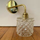 Vintage glass globe wall light