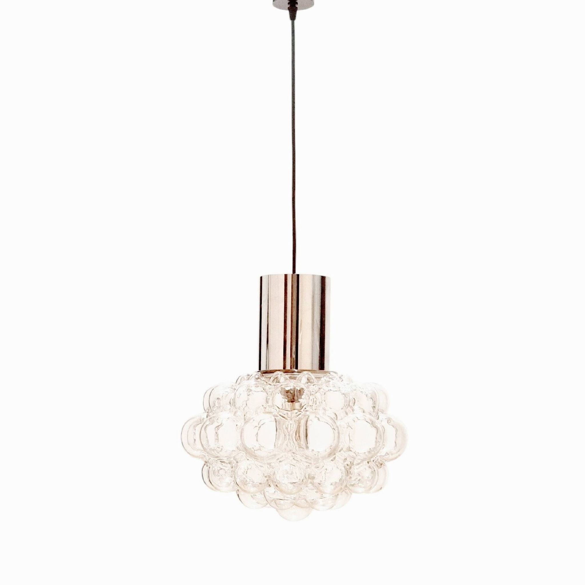 Grand plafonnier en verre bulle des années 60 - H. Tynell pour Limburg.