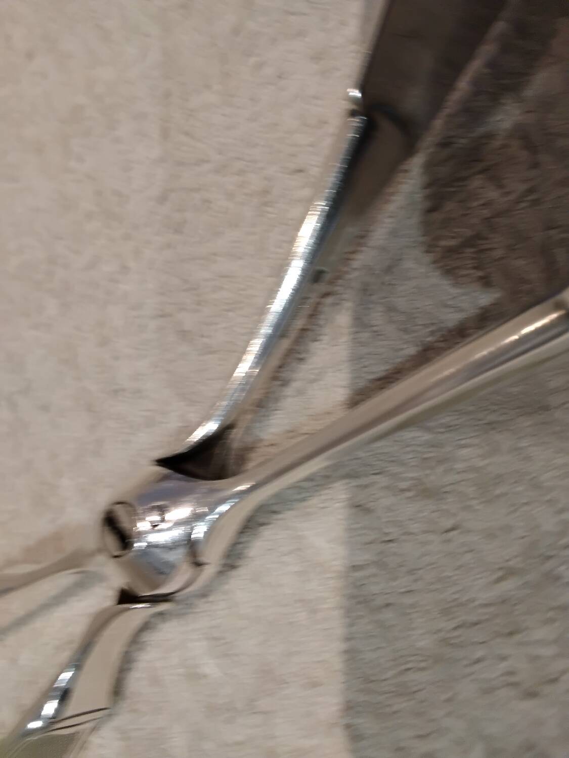 Silver-plated asparagus tongs with guilloche decoration and goldsmith Christofle