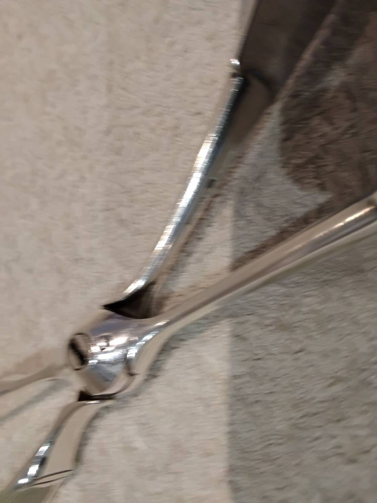 Silver-plated asparagus tongs with guilloche decoration and goldsmith Christofle
