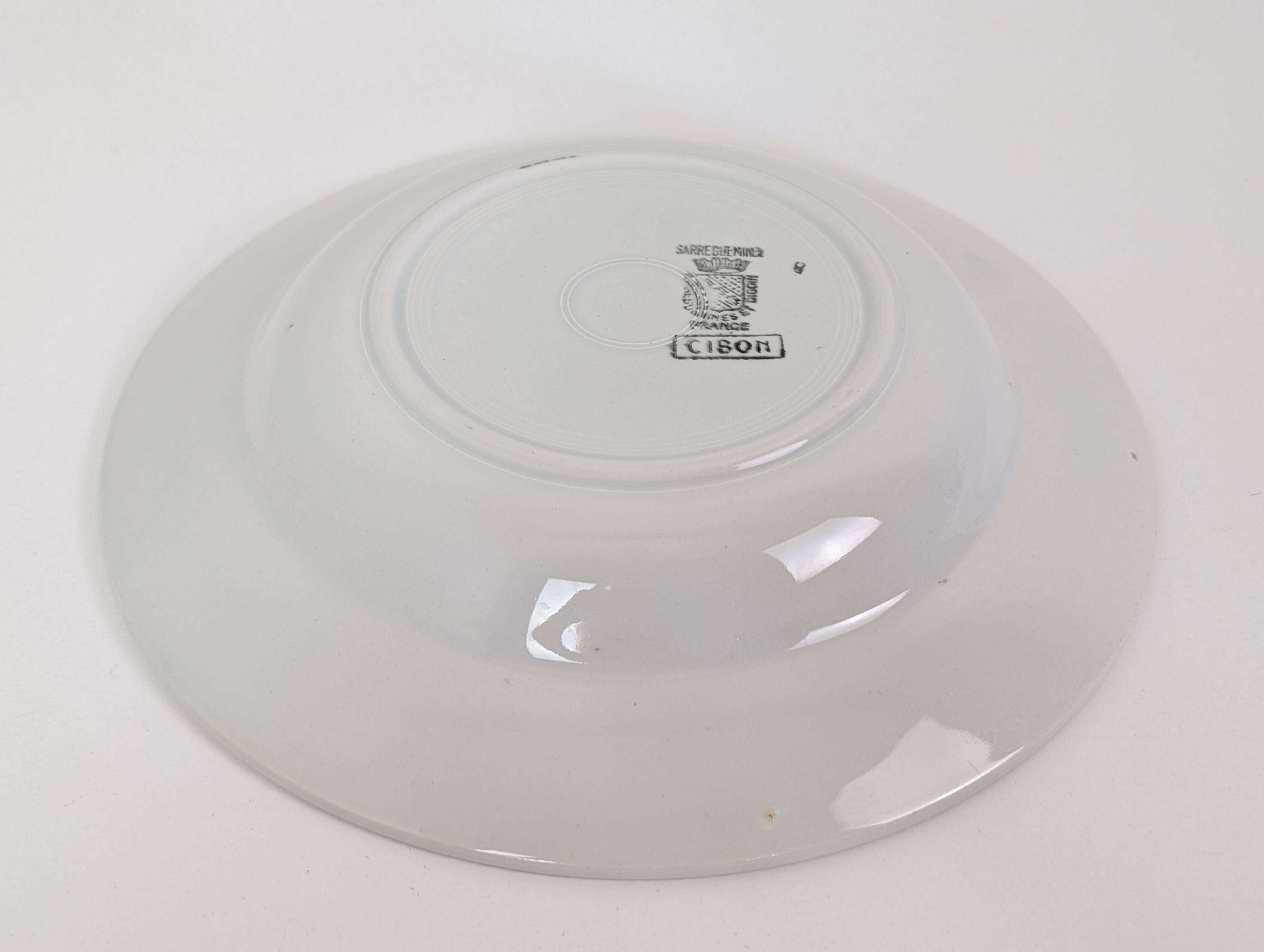 3 assiettes creuses Digoin Sarreguemines