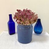 Blue pot in glazed stoneware - Bourdon Frères Paris