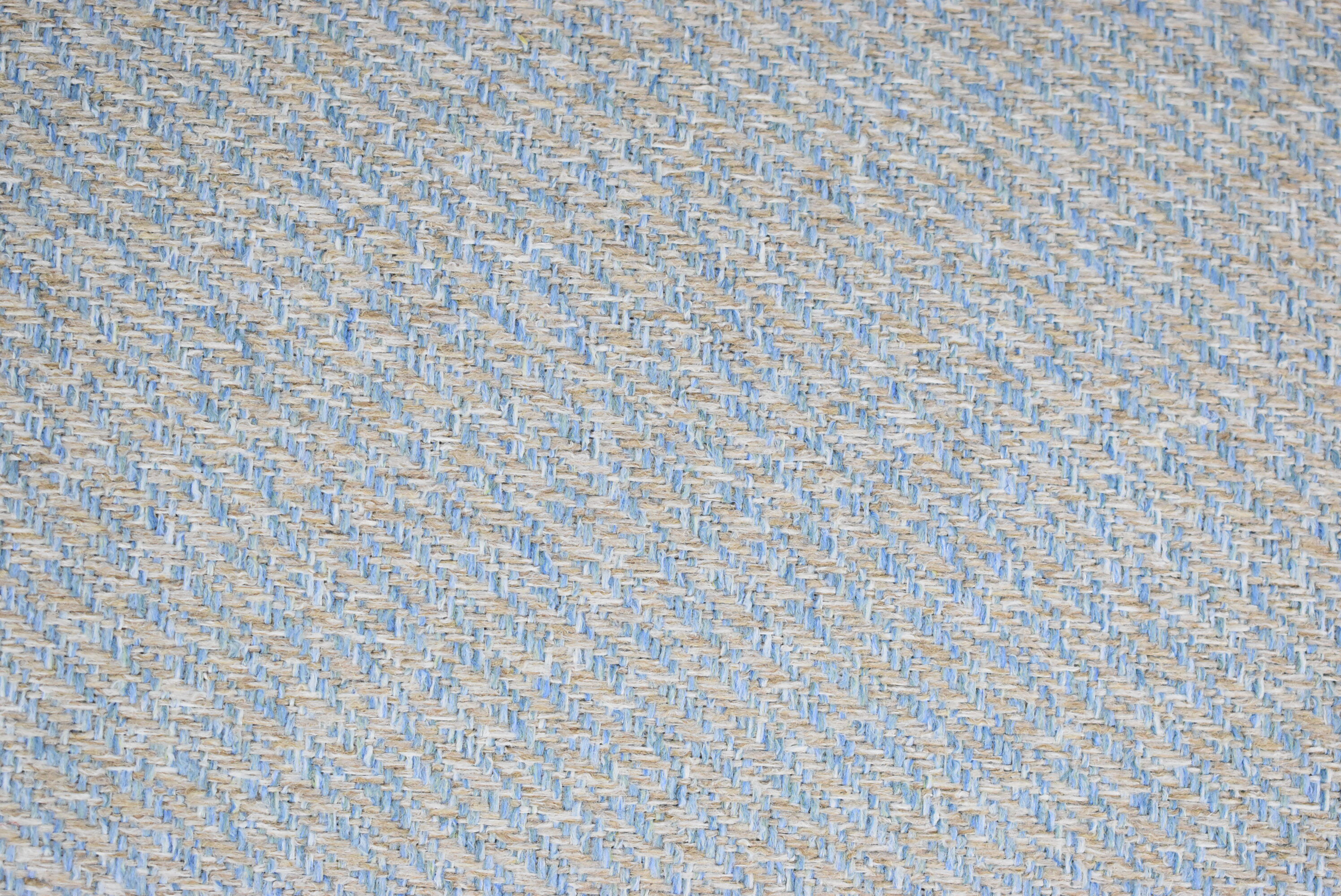 Vintage armchair model 366, 60s, blue fabric, teak wood