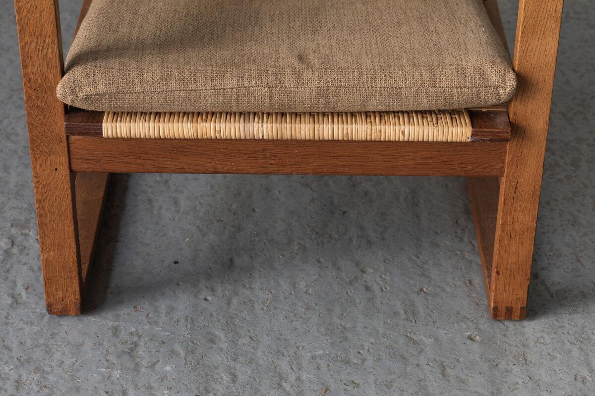 Set of 2 lounge chairs and one footrest by Borge Mogensen for Fredericia Denmark 1960’s