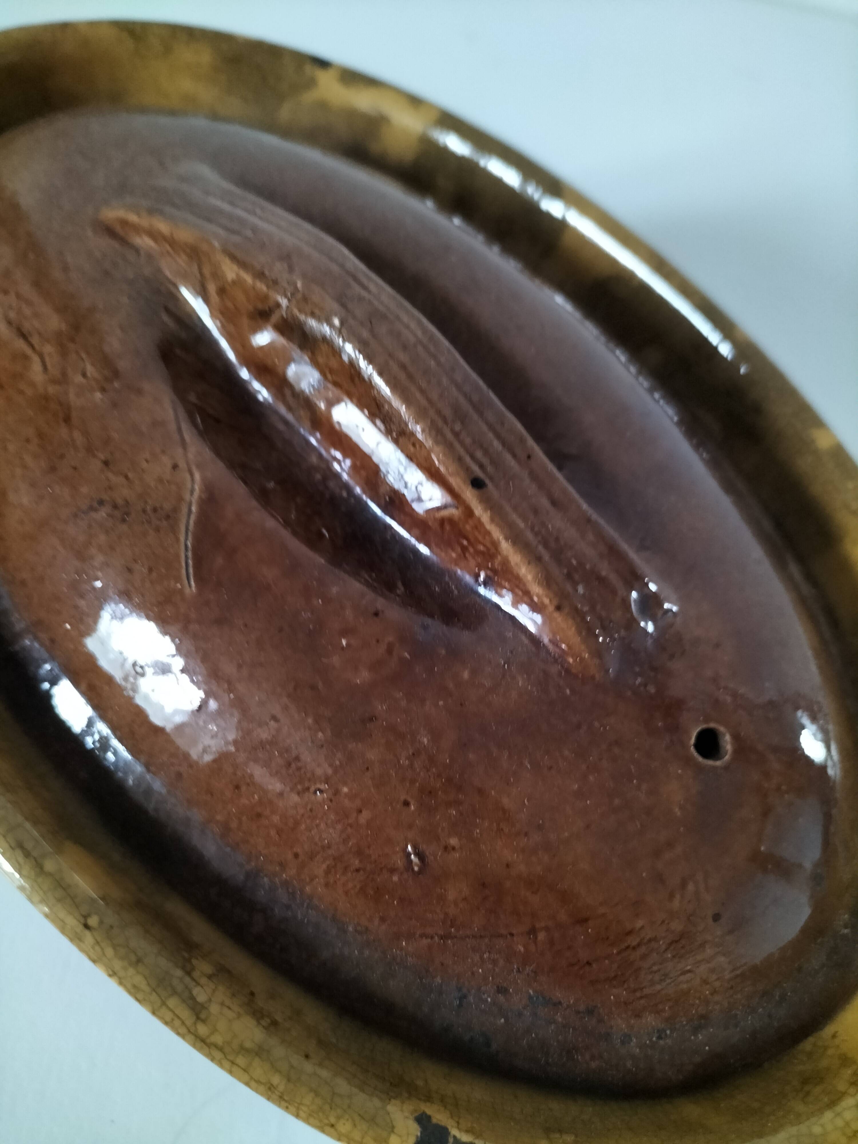 Vintage terrine in glazed earthenware La Bourguignonne n°6
