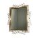 Miroir facetté vintage dans un cadre en aluminium