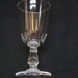 4 anciens verres a vin en cristal taillé baccarat ? saint louis ?