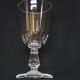 4 antique baccarat cut crystal wine glasses? saint louis?