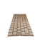 Beni Mrirt Berber Rug Handmade 150x250cm・Textured Paving Pattern・Cream Wool