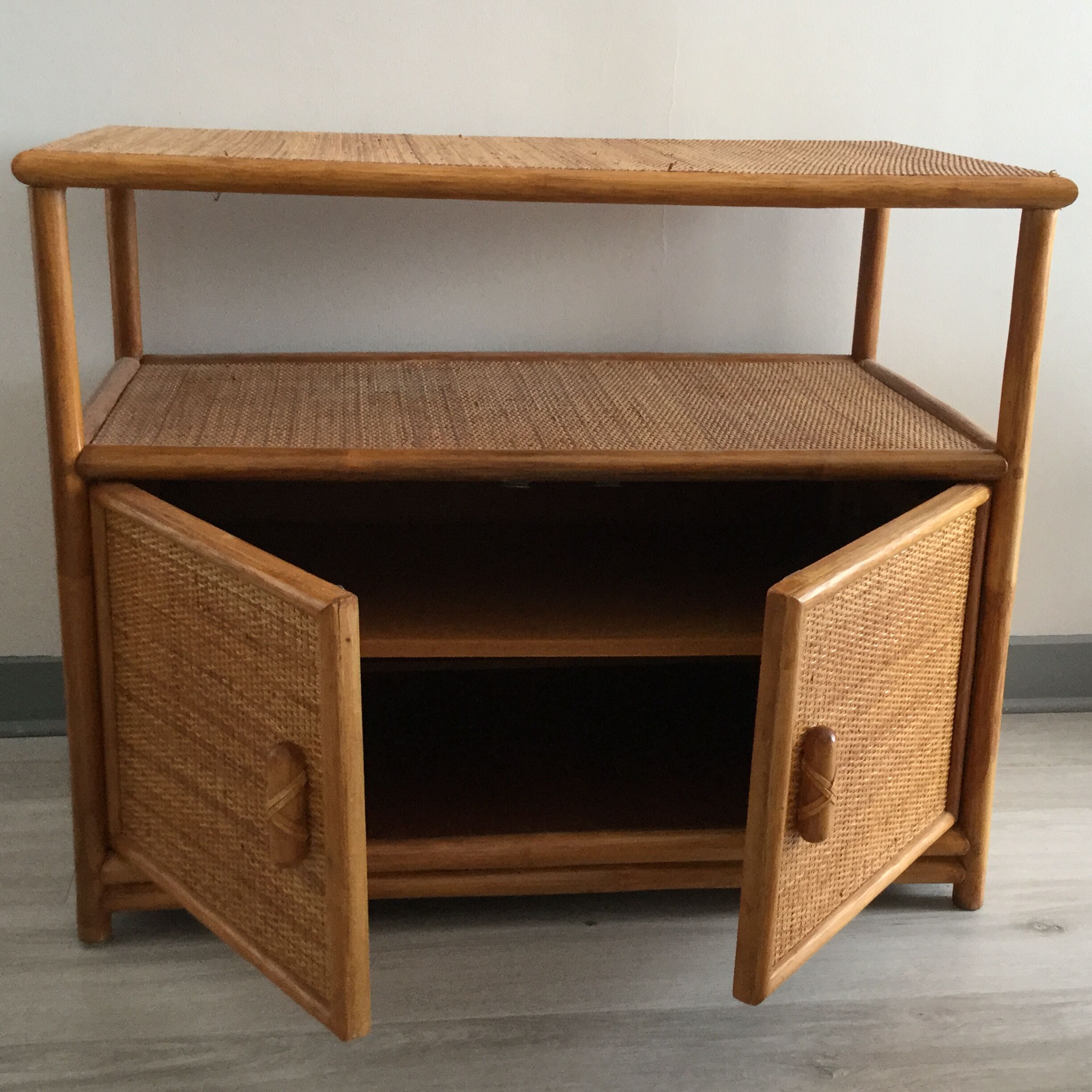 Rattan and bamboo TV furniture