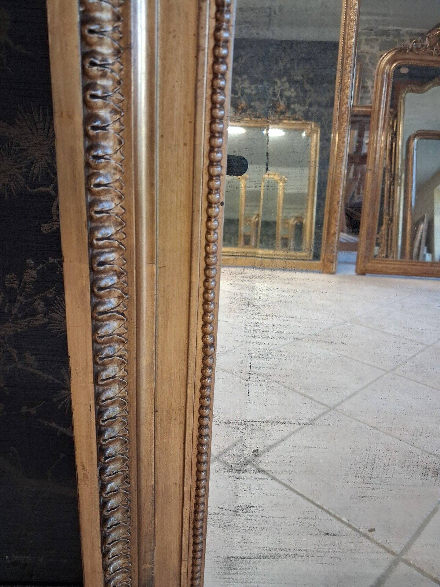 19th century mirror 167 x 101