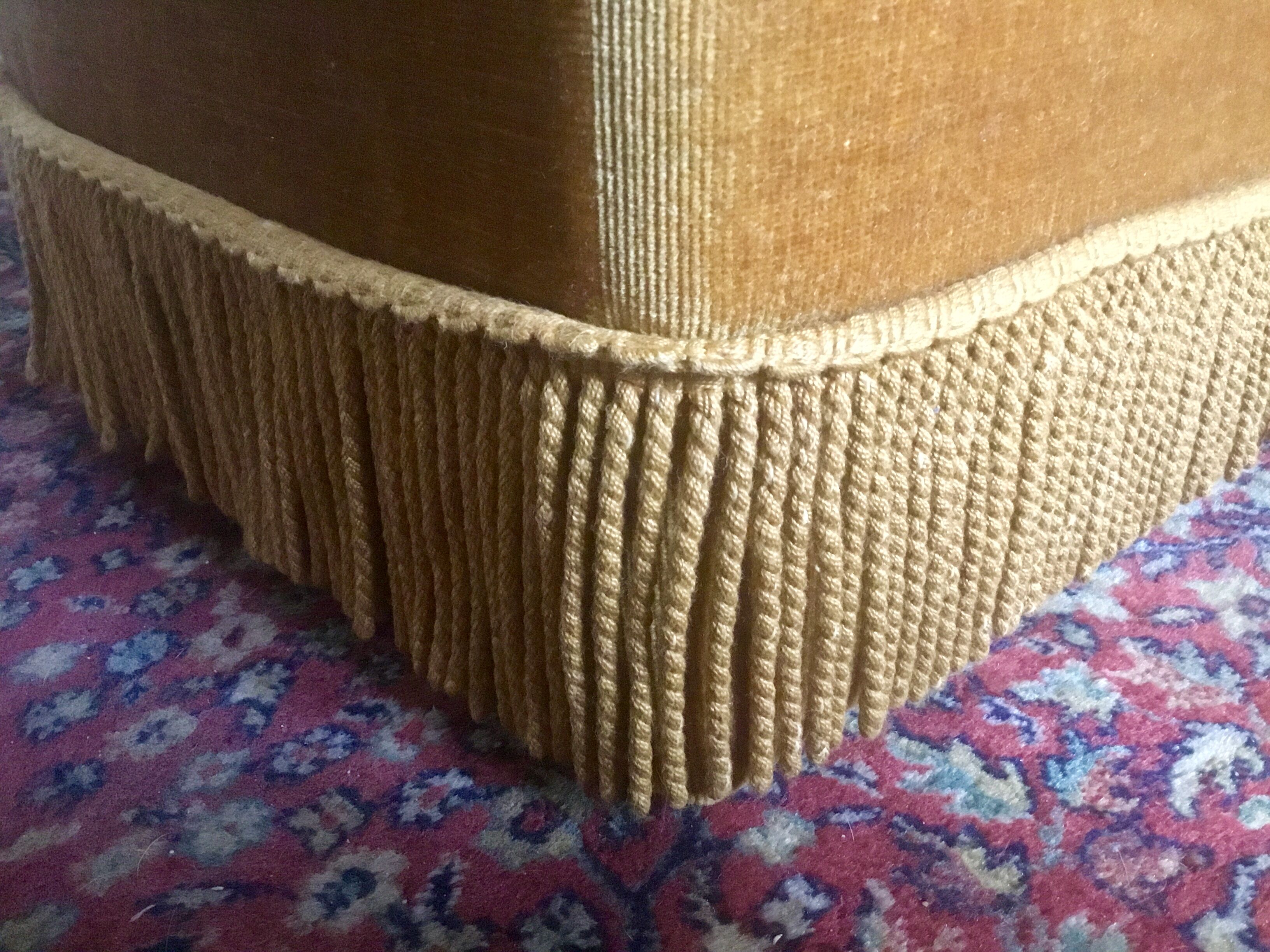Ottoman has fringes vintage