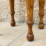 Light wood stool turned years 70/80