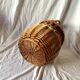 Panier en osier vintage