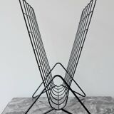 Vintage metal magazine rack