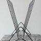 Vintage metal magazine rack