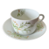 Tea cup and saucer in Limoges porcelain, Edith du Tertre design.