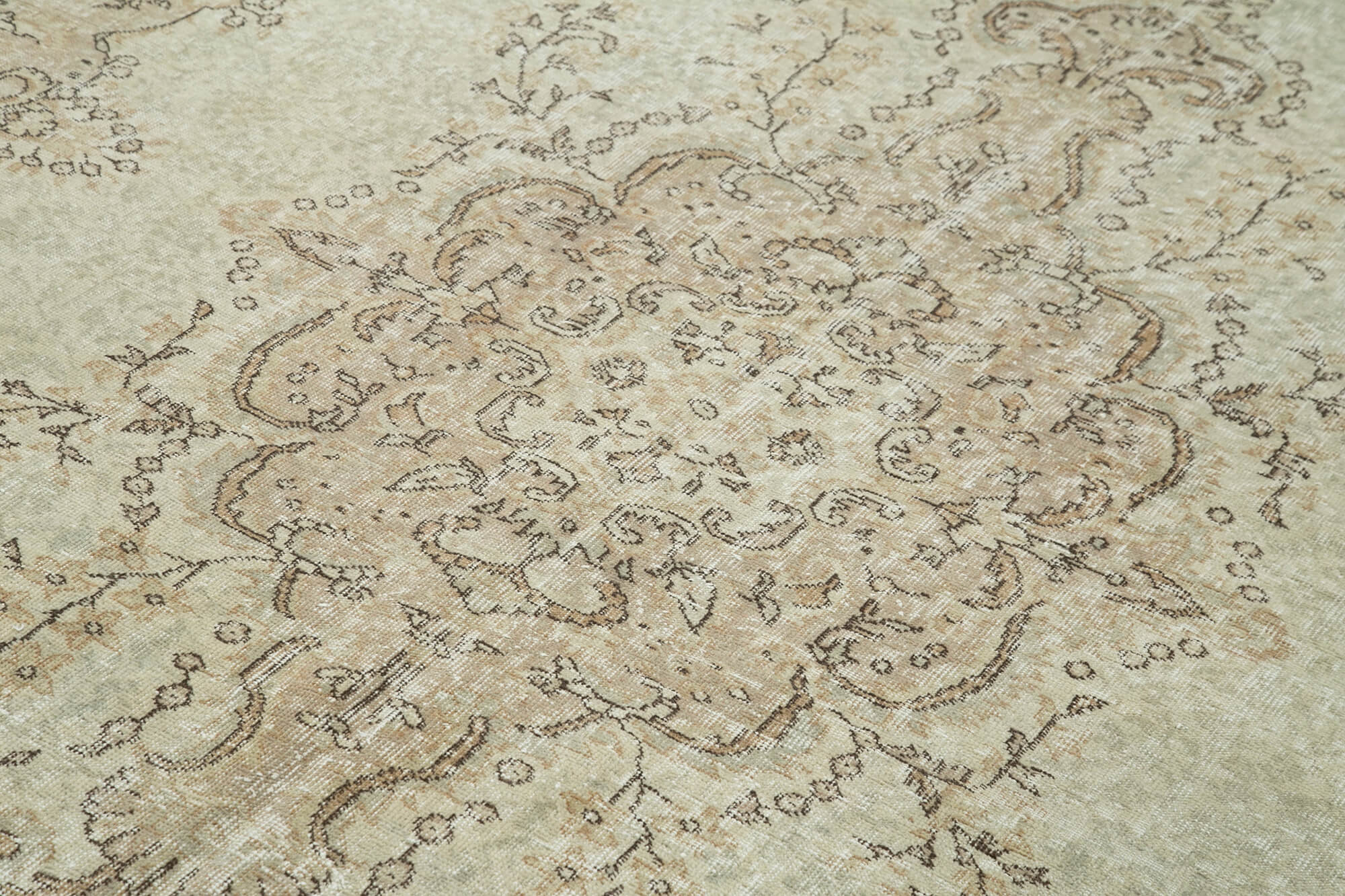 Hand-knotted contemporary turkish beige carpet 208 cm x 300 cm - 36575