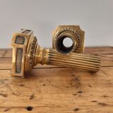 Pair of brass candlesticks