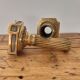 Pair of brass candlesticks